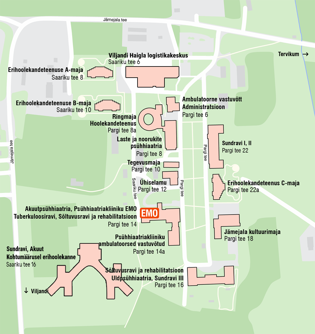 Jämejala Park kaart